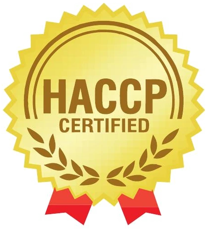 HACCP food safety management system certification seal
